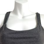 Gap Fit Marbleized Racerback Triple Stripe Sports Bra Gray Medium Athleisure M Photo 9