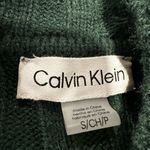 Calvin Klein Women's Sz: S Dark Green Balloon Sleeve Ribbed Sweater Dress. Photo 5