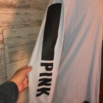 PINK - Victoria's Secret Victoria’s Secret pink long sleeve shirt over sized v-neck top size small blue Photo 4