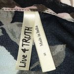 Live 4 Truth LOVE 4 TRUTH floral wrap semi sheer snap closure hi-low tunic NEW size S Photo 4