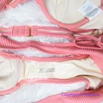 New! Set! Free People x Peony panel balconette‎ highline pant bikini, size L Pink Size L Photo 7