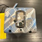 Marc Jacobs NWT  Paint Splatter Small Compact Wallet - Brown Rice Multi Photo 2