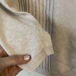 VanHeusen cream knit sweater classic business casual professional top cotton Photo 3