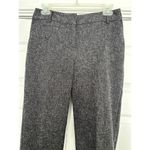 Van Heusen Studio Womens Stretch Dark Gray Tweed Straight Leg Dress Pants 2R Photo 1