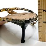 Aquazzura Carolyne Snakeskin Strappy Sandals Yellow Women’s Size 39 US 9 Flawed Photo 9