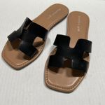 Steve Madden  Madden Girl Shoes Womens Size 6M Black Slide Sandals Slip On Flat Photo 5