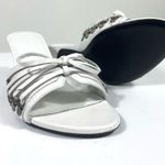 Balenciaga Cagole High Heel Slide Sandals Optic White 37 7 NEW 785784WAD4E Photo 11