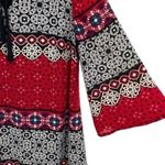 Takara Red Tunic Shift Dress Photo 5