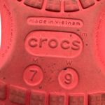 Crocs  Classic Clog Red Size W9 M7 with Rare Jibbitz Charms Custom Decorated Photo 9