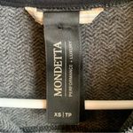 Mondetta  Gray & Black Herringbone Quarter Zip Long Sleeve Shirt Photo 2