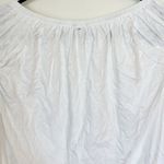 Madewell NWT Bubble Cotton Linen Blend Tee in White - Size: Extra Small Photo 5