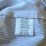 Women's Blue Striped Button Down Shirt with Yellow Accents Lemon Design Size XL Photo 7