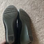 Clarks  Black Suede Wedge Ankle Boots SIZE 9.5 Photo 4