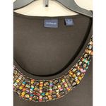 Westbound  Scope Neck Beaded Jeweled 3/4 Sleeve Shirt Photo 6