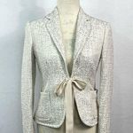 J.Crew Cream Metallic Blazer Size 2 Photo 1