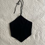 Abercrombie & Fitch black knit scarf top size medium Photo 1