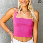 Le lis Hot Pink Corset Tank Top with Bow Photo 0