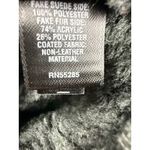 EXPRESS  Black Faux Suede Fur Lined Moto Jacket Womens Size Large Photo 4