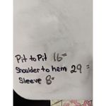 Lipstick Top Woman's‎ Large Patterned Black Gray Lightweight Flowy Y2K Crinkle Photo 9