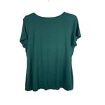 Bearsland Nursing Maternity Breast Feeding Dark Green Short Sleeve XXL Top NWT Photo 2