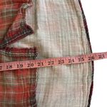 Vintage Havana  Red Faded Plaid Button Down Shirt Photo 6