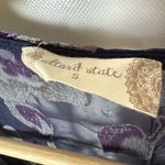 Altar'd State Altar’d State Romper Womens S Navy Floral Velvet Burnout Ruffle Boho Date Night Photo 2