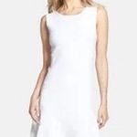 Theory Nikayla Mega White Jacquard Sleeveless Fit and Flare Dress Size M Photo 0