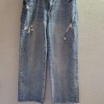 Vervet  Blue Women's Baggy Wide Leg Distressed  Stretch Blue Jeans Size 31 Photo 2