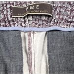 Peserico Luxury Italian Snakeskin Print Cigarette Trouser Pants Size 42 (US 6) Brown Photo 2