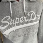 Superdry  Women Pullover Jumper Hoodie Size S - 4 embossed printing front &sleeve Photo 1