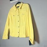 Charter Club  Light Yellow Denim Jacket Size XL NWT Photo 3