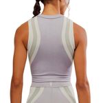 Free People  Movement Free Kick Crop Henley Muscle Tank Photo 4