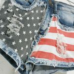 Machine denim high waist short size 26 :Box H6: Red Photo 2