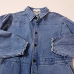 Something Navy Cotton Blend Denim Boilersuit Overall Jeans with Pockets Photo 0