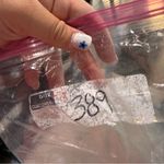 Old Navy  Scoop‎ Neck Short Sleeve Ruffle Blue White Embroidered Floral Dress M Photo 9