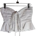 Veronica Beard  Arienne Ruched Stretch Cotton Halter Top Size 4 Photo 4