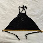 Black crochet halter top Size XS Photo 5