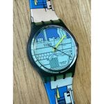 Swatch NEW  Watch METROSCAPE with‎ Case & Watch Face Cover 1990 Vintage Photo 9
