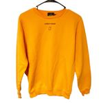 Lonely Ghost  Size Medium Text Me When You Get Home Orange Sweatshirt Photo 0