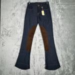 L'Exposition Jeans Women 00 24" Blue Equestrian Pants Breeches Boot Cut Dark Photo 1
