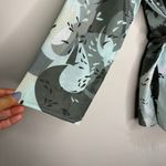 NWOT Cadeau Maternity Leaf Abstract Blouse Silk Blend in Shades of Green Size M Size M Photo 2