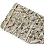 Sheer Silky Feel Scarf with Angels White Photo 2