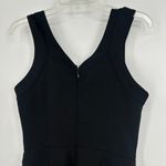 Adelyn Rae  Black Jumpsuit Flare Leg Sleeveless Pockets V Neck Back Zip Size S Photo 7