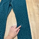 Nike | Women's Dri-FIT Teal Leopard Print Athletic Workout Leggings Photo 5