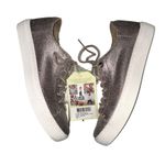 Toms NEW  Metallic Leather Women's Lenox Sneakers size 5.5 Pewter Photo 4