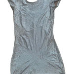 Free People size small Shimmering gold Bodycon Mini Dress Short Sleeve Photo 0