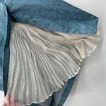 Derek Lam  10 Crosby LTD Light Denim  Asymmetric Ruffle Slit Long Pencil Skirt 10 Photo 3