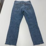 AGOLDE Jeans Womens Size 28 Blue Pinch Waist High Rise Skinny Crop Denim Raw Hem Photo 2