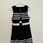 J.Crew  Factory Striped Daybreak Dress Black White Sleeveless Mini Fit & Flare Photo 11