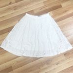 Grace Elements Ivory Cream Lace Midi Skirt A-Line Fit & Flare Size Small New Photo 1